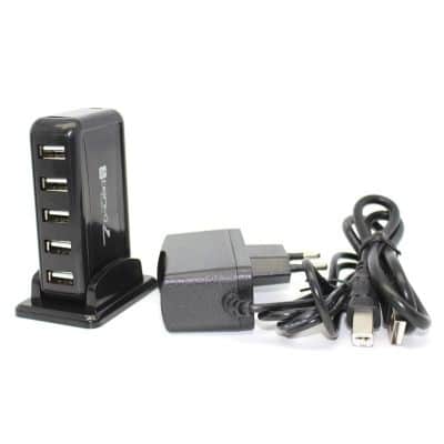 Gold Touch E-USB-HUB7 ACTIVE USB2.0 HUB 7Ports BACK מפצל למחשב