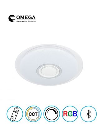פלפון Brilliant עם תאורת CCT+ RGB ושלט+ רמקול בלוטוס