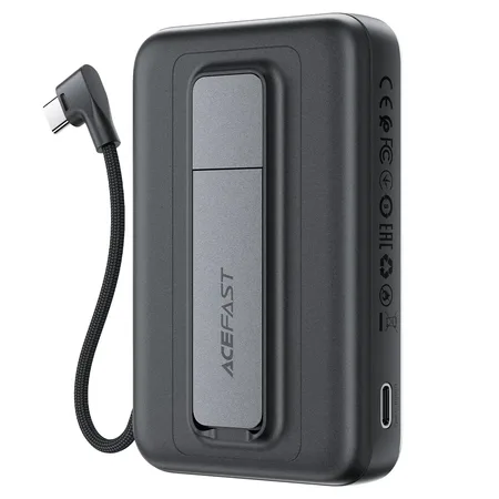 מטען נייד מגנטי ACEFAST M24 – קיבולת 10000mAh, הספק 22.5W וכבל USB-C מובנה