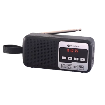 רדיו FM דיגיטלי עם BLUETHOOTH וטעינה סולארית MIRACASE